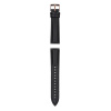 Garett univerzální řemínek 20 mm, černá kůže se zlatým zapínáním STRAP_GLD_BLK_LTH_20MM