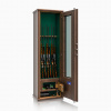 Metalk Luxusní prosklená skříň na sedm zbraní Scrigno, wood line