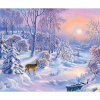 Diamantový obraz Srnka v zime