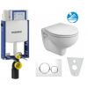 Geberit SET Kombifix 110.302.00.5 +WCzávesné Kolo REKORD+ sedSC+ Sigma20 Biela/ChrómLesk 110.302.00.5REKORDOPTIMABielaChrom