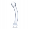 Dildo dvojité Glas 17,8 cm bezfarebné
