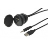 USB / JACK 4pól. zásuvka s kabelem
