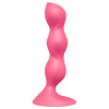 Satisfyer Triple Ball-R - análny vibrátor s guľôčkami - ružový