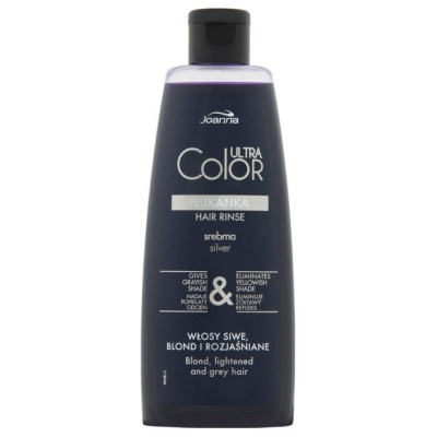 JOANNA Ultra Color SILVER Hair Rinse 150ml - tónovacia vlasová voda (preliv) - strieborná
