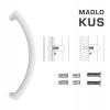 Madlo na dvere FT - MADLO kód K39 Ø 32 mm SP ks BIM - biela matná (FBO) | MP-KOVANIA.sk