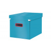 Čtvercová krabice Leitz Click&Store COSY, velikost L (A4), klidná modrá 53470061
