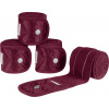 Bandáže fleecové Rom Waldhausen, 4 ks, 3 m, velvet red