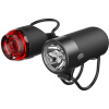 Knog Plug Čierna Front 250 lm / Rear 10 lm Cyklistické svetlo