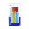 Curaprox CS 5460 Travel set náhradní hlavice kartáčku tmavě růžová + žlutá