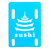 Sushi - 1/8 Pagoda Riser - Clear Blue (1ks) - podložka pod trucky
