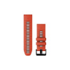Garmin Silikónový remienok QuickFit 26 - Flame Red/Graphite