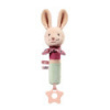 BABYONO Hračka pískacia s hryzačkou Rabbit Karo 3m+