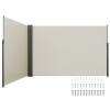 Vevor Zatahovacia bočná markíza 79''×236'', 180g polyester, uv30+, béžová KSSCP200X600HPSZPV0