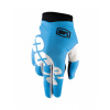 Rukavice 100% I-TRACK cyan
