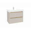 Naturel Koupelnová skříňka s umyvadlem Stilla 80x60x45 cm kašmír mat STILLADK08057U3