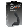 Rebel nabíjací vibrátor na prostatu v tvare penisu čierny