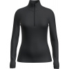 ICEBREAKER W 175 Everyday LS Half Zip BLACK - XL