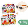 Good Gout BIO Kapsičkový 10pack + Dodie slnečné okuliare (0 – 18 mes.), béžové