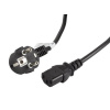 LANBERG CEE 7/7 na IEC 320 C13 POWER CORD 3M VDE černý CA-C13C-11CC-0030-BK