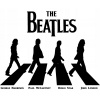 CUKROVÁ TLAČ jedlý obrázok na tortu Cukrová hmota The Beatles + MENO TEXT