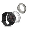 Sada 2 rámečků pro Huami Amazfit T-Rex / T-Rex Pro kwmobile - černá a transparentní (Sada 2 ochranných rámečků kwmobile pro Huami Amazfit T-Rex / T-Rex Pro - černá a transparentní provedení)