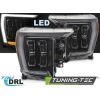 Tuning-tec LED SVETLOMETY ČIERNA DRL pasujú na FORD F150 MK14 20-23