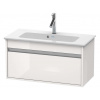 Duravit Ketho Umývadlová skrinka Compact 41x80x39 cm, 1 zásuvka, lesklá biela KT642302222