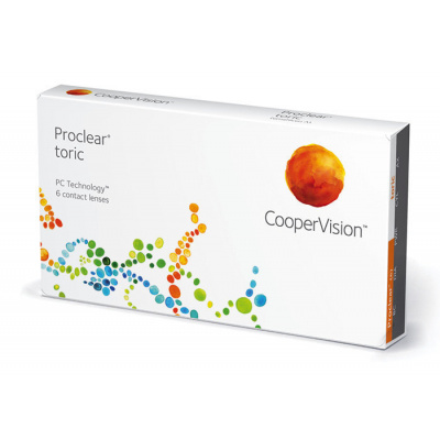 Cooper Vision Proclear Toric (6 šošoviek) Dioptrie +0,50, Cylinder -0,75, Os 140°