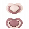 Canpol Set symetrických silikon cumlíkov 2 ks Pure Color Pink