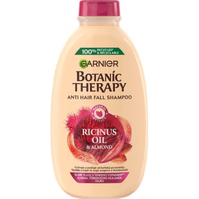 GARNIER Botanic Therapy Ricinus Oil and Almond šampón na poškodené vlasy 400ml