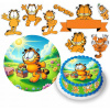 DIGITÁLNA TLAČ Jedlý obrázok na tortu GARFIELD MAČKA BAJKA + POSTAVY TEXT 25