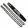 Vodiaca lišta s reťazami Silvertools 11158 45 cm čierna