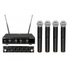 Omnitronic UHF-E4, 4-kanálový bezdrátový mikrofonní set 823.6/826.1/828.6/831.1 MHz