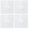 4XTermostat Tuya WiFi diaľkové ovládanie teploty LED Dotyk 3A