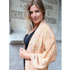 Chic Antique Lososové kimono / župan s kvetovaným vzorom Floral Print - one size - Chic Antique