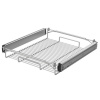 Nomet Výsuvný kôš YANA 88 mm Strieborná / Ložiskové výsuvy s tlmením 540 - 700 mm 88 mm