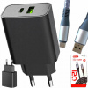 RÝCHLA NABÍJAČKA PRE TELEFÓN USB / USB-C | 45W PD QC | FAST CHARGE KOCKA