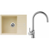 Set Sinks G10650 (dřez Perfecto 650 Sahara 50 + baterie Vitalia Chrom - lesklý)