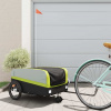zahrada-XL Vozík za bicykel, čierno zelený 45 kg, železo 94074