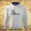 Live, Love, Laugh, & Good food., Barva Bílá, Velikost 3XL Bezvatriko.cz 501056