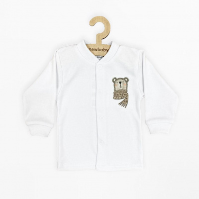 NEW BABY Dojčenský bavlnený kabátik New Baby Polar Bear Veľ. 74