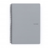 Twin wire blok A4 PP PASTELINI šedá