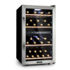 Klarstein Vinamour 45D, vinotéka, 118 l, 45 fliaš, 5–18°C, 2 zóny, nehrdzavejúca oceľ (HEA8-Vinamour-45-d)