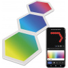 EMOS GoSmart RGBIC Rozširujúci set LED panelov Hexagon 1,8W s WiFi, 3 kusy ZIW223R