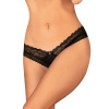 Tangá Obsessive Medilla crotchless thong Farba: Čierna, Veľkosť: XL/2XL