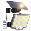 Solárny LED reflektor 10W so senzorom pohybu a diaľkovým ovládaním IP44 LVT