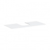 Hansgrohe Xevolos E - Doska pod umývadlo, 118x55 cm, výrez uprostred, matná biela 54210700