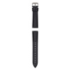 Garett univerzální řemínek 20 mm, černá kůže se stříbrným zapínáním STRAP_SVR_BLK_LTH_20MM