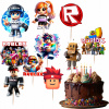 TOPPER PIKERY NA TORT ROBLOX ROBLOKS HRA GAME WORLD NARODENINY 10 ks