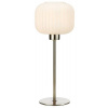 Markslöjd Sober stolová lampa 1x40 W biela-oceľová 108121